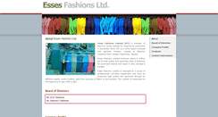 Desktop Screenshot of essessfashions.com