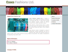 Tablet Screenshot of essessfashions.com